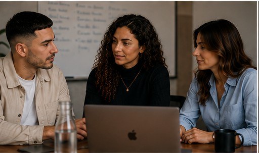 L'équipe Uuup en atelier stratégique
